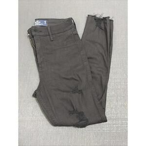 Women’s Hollister Curvy High Rise Crop Jean Legging 26x26 3R Black